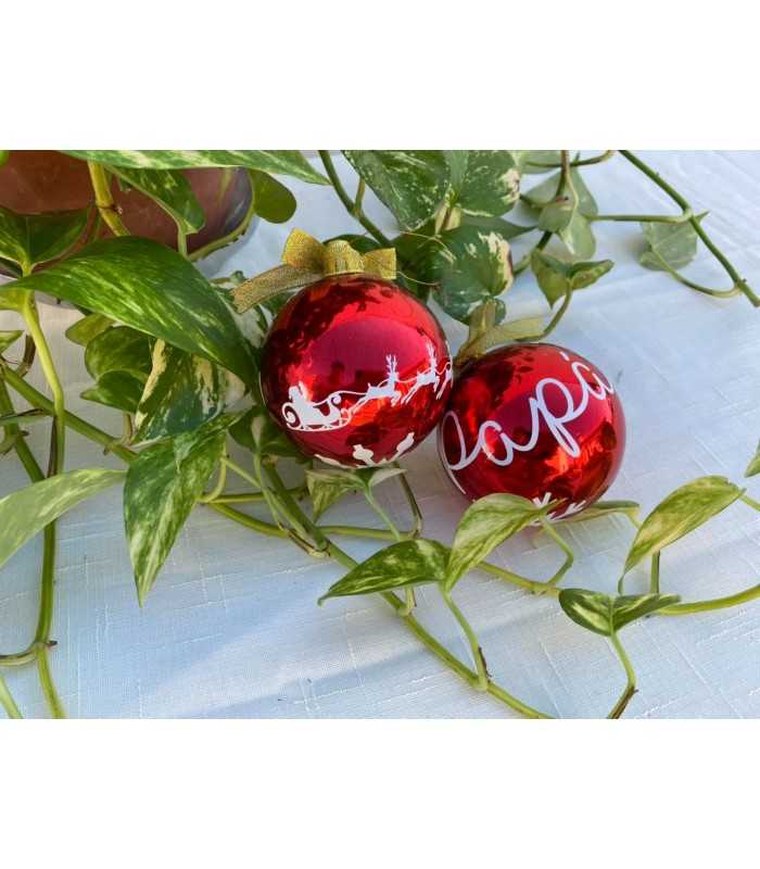 BOLAS DE NAVIDAD PERSONALIZADAS DE 6CM