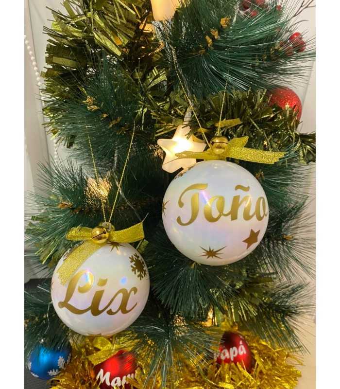 BOLAS DE NAVIDAD PERSONALIZADAS DE 6CM