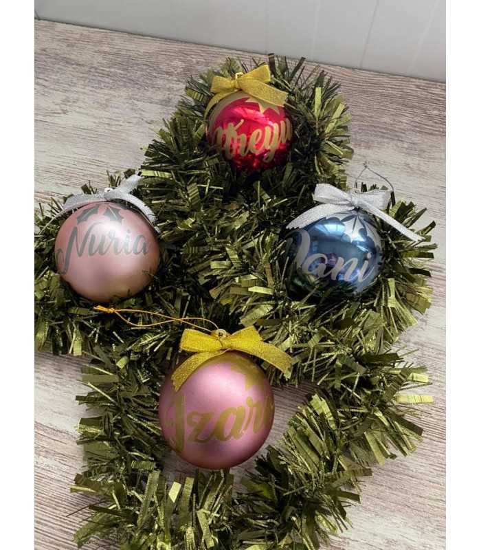 BOLAS DE NAVIDAD PERSONALIZADAS DE 6CM