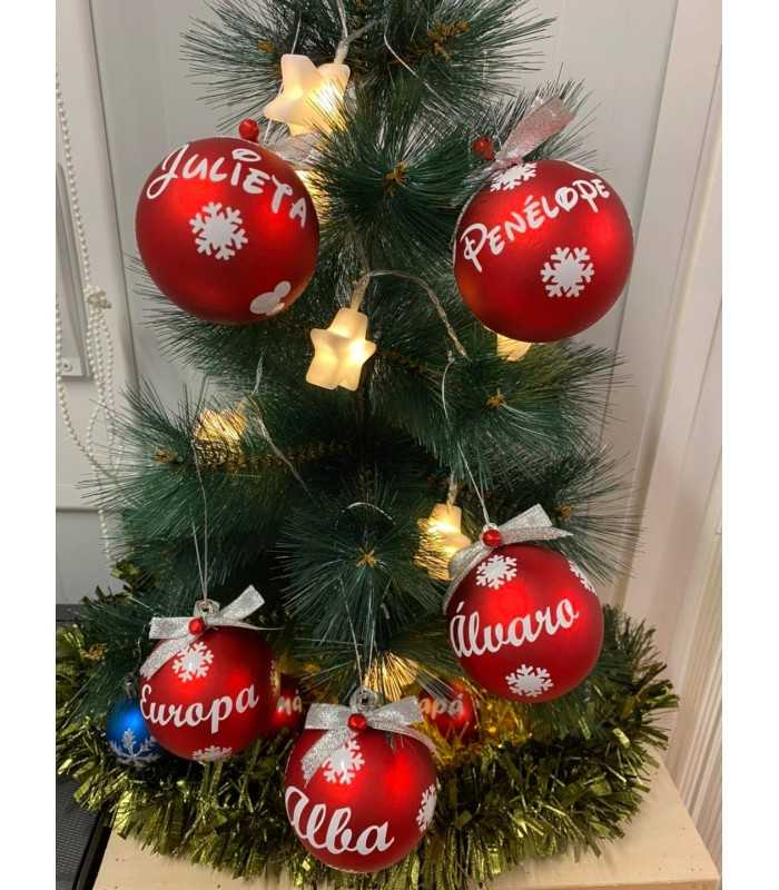 BOLAS DE NAVIDAD PERSONALIZADAS DE 6CM