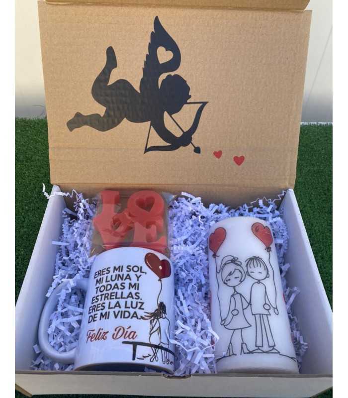 CAJA DE REGALO PERSONALIZADA PARA ENAMORADOS