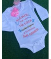 BODY DE BEBE PERSONALIZADO