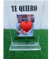 PLACA DE CRISTAL RECTANGULAR