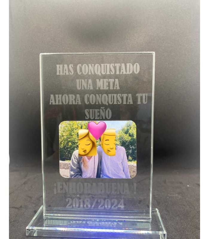 PLACA DE CRISTAL RECTANGULAR