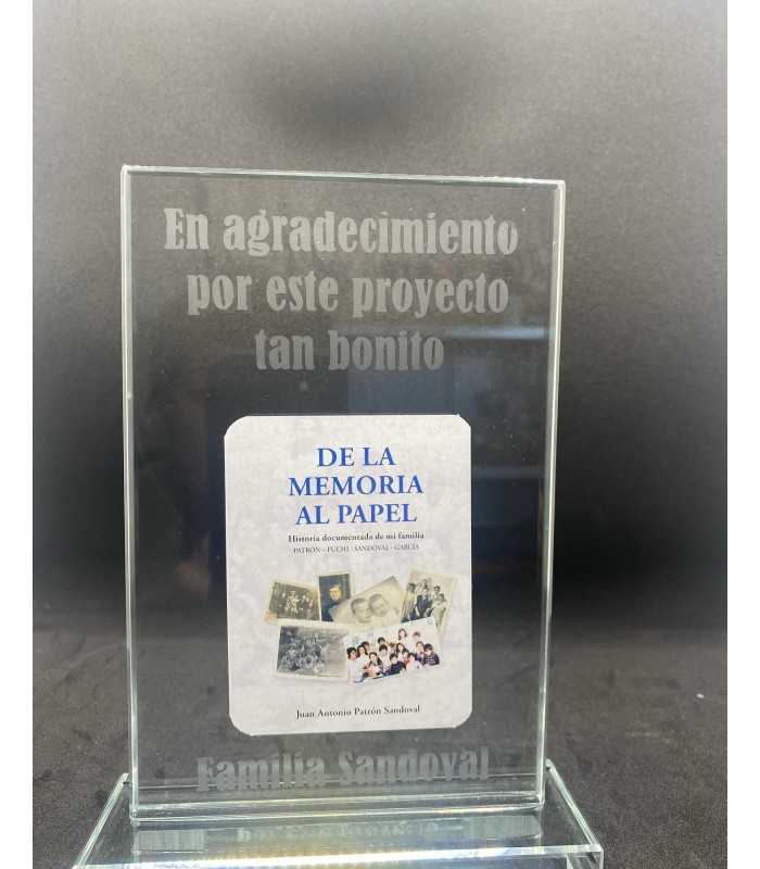 PLACA DE CRISTAL RECTANGULAR