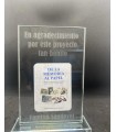 PLACA DE CRISTAL RECTANGULAR