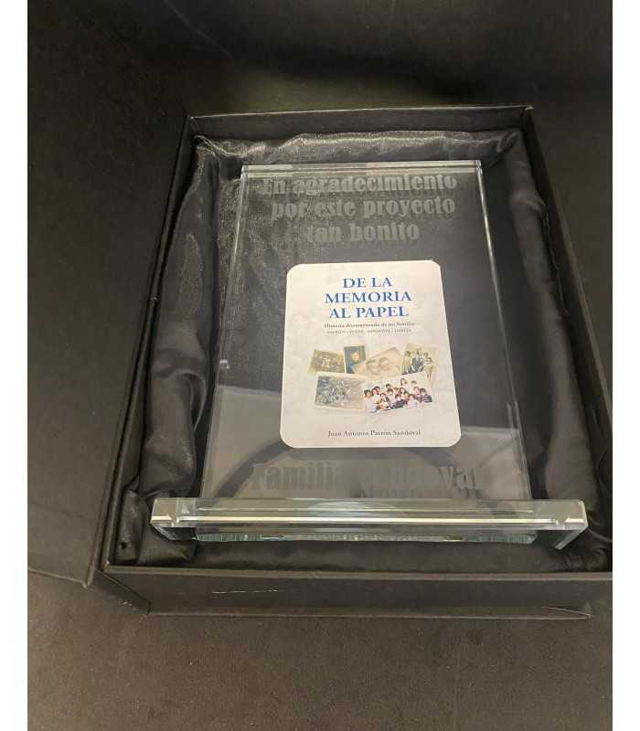 PLACA DE CRISTAL RECTANGULAR