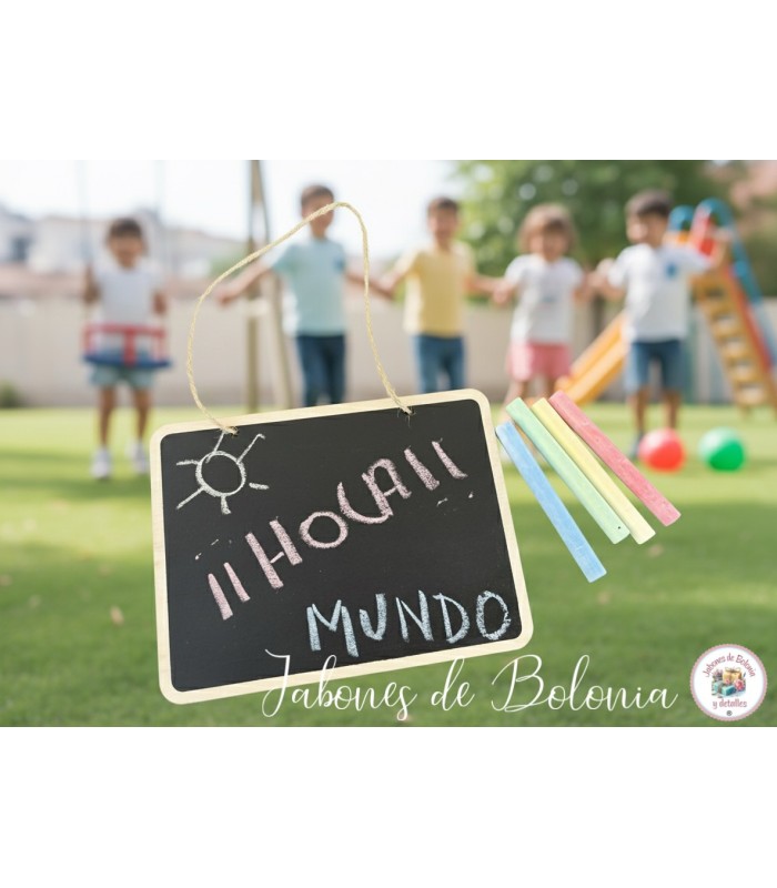 Pizarras infantiles con tizas personalizadas para eventos