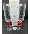 JUEGO DE 2 COPAS DE CHAMPAN PERSONALIZADAS
