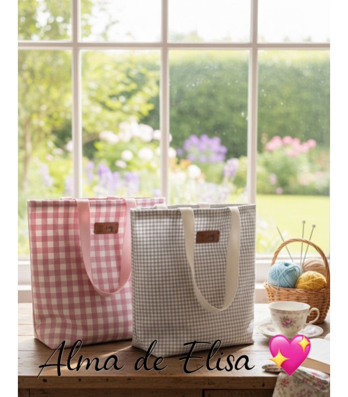 Bolso Maxi Bag Vichy Acolchado | Alma de Elisa