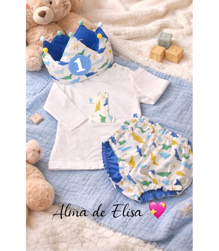 CONJUNTO DE CORONA DE CUMPLEAÑOS