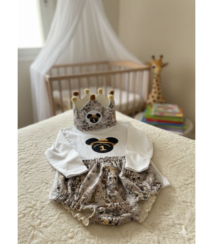 CONJUNTO DE CORONA DE CUMPLEAÑOS