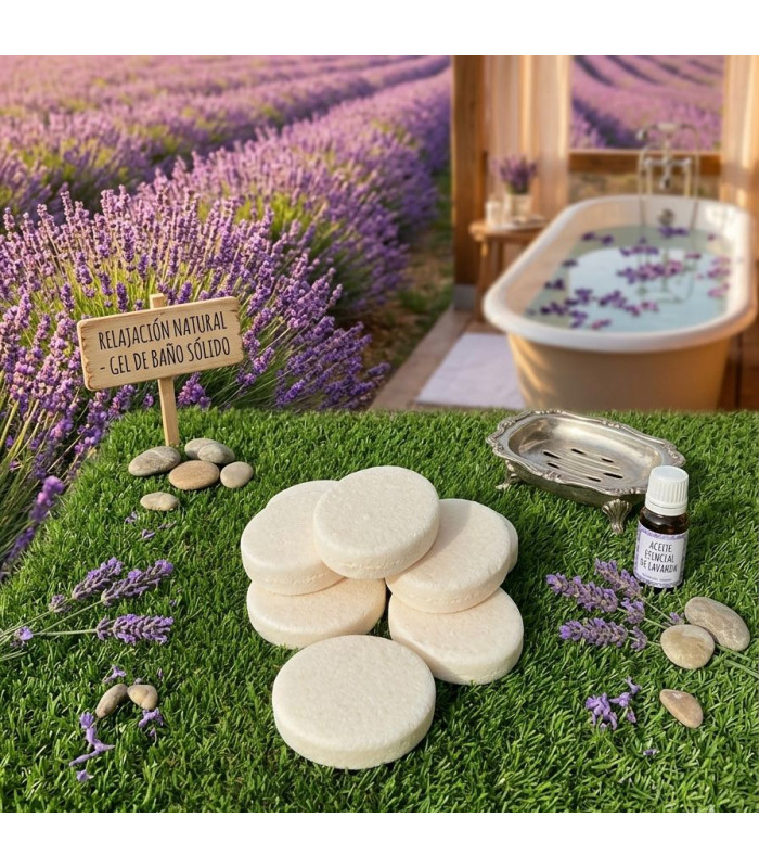 Gel de Baño Sólido Relax (Lavanda Natural)