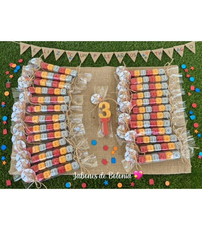 Jabón en Caramelo Personalizado para Eventos I 6 Letras