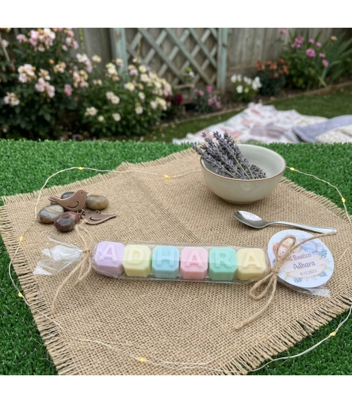 Jabón en Caramelo Personalizado para Eventos I 6 Letras