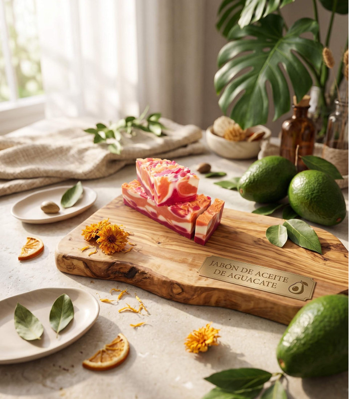 Jabón Natural de Oliva y Aguacate: Hidratación Reparadora ✨🥑