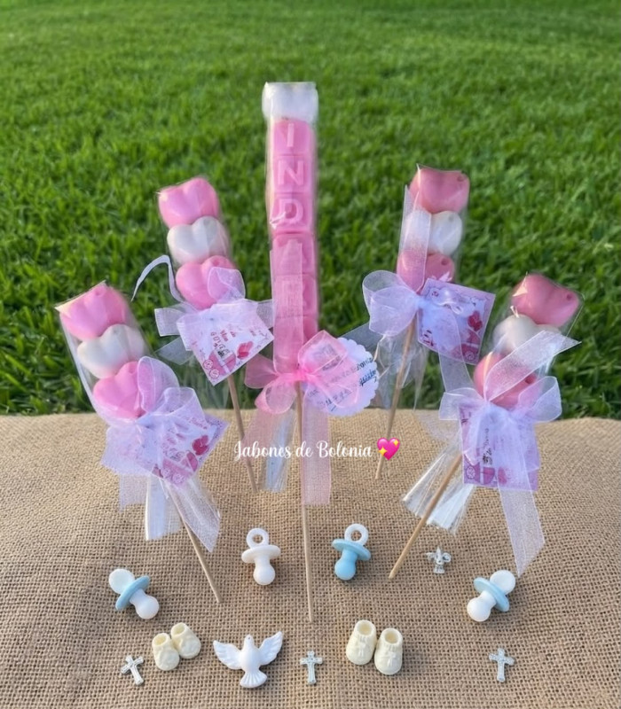 Brochetas de Jabón Artesanal con Corazones – Detalles para Eventos