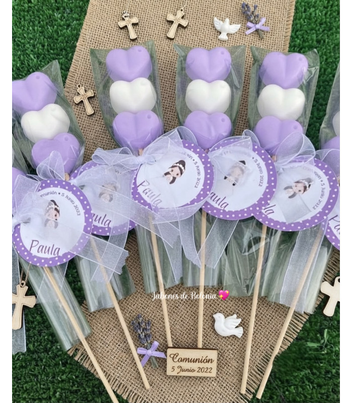 Brochetas de Jabón Artesanal con Corazones – Detalles para Eventos