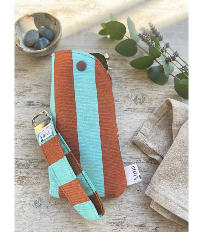 Funda de Gafas Acolchada con Llavero a Juego