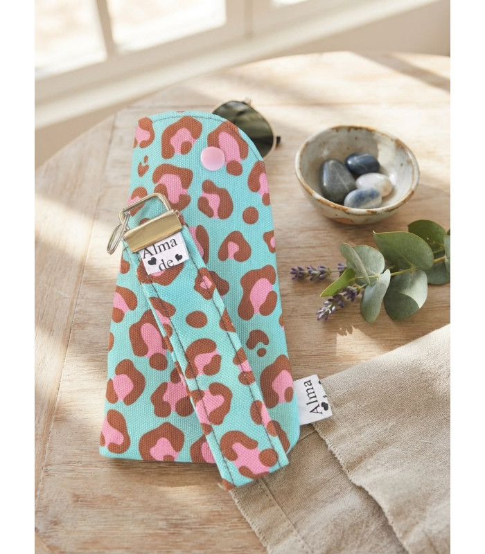 Funda de Gafas Acolchada con Llavero a Juego