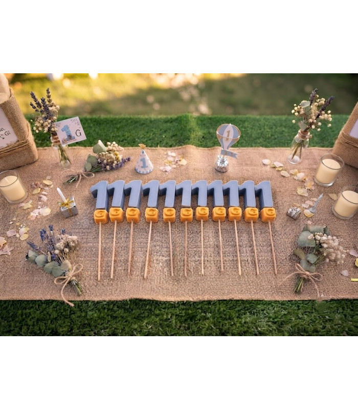 Jabones Personalizados para Cumpleaños - Pack Número +Inicial
