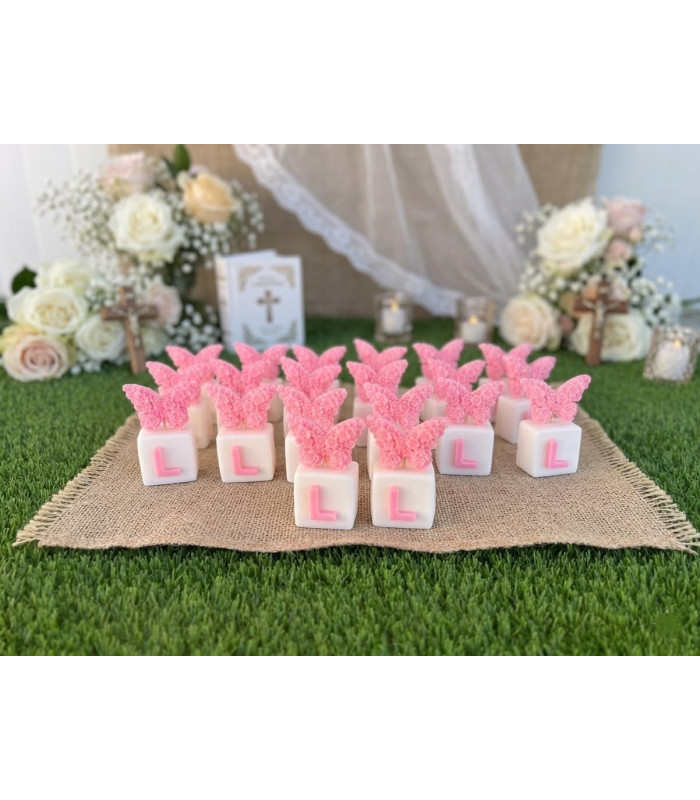 Inicial De Jabón En Forma de Cubo y Figura