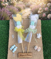 Brocheta de Jabón Artesanal con Animalitos, Cubo de Letras y Corazón