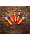 Llaveros Personalizados con Diseño a Medida y Cinta de Bandera