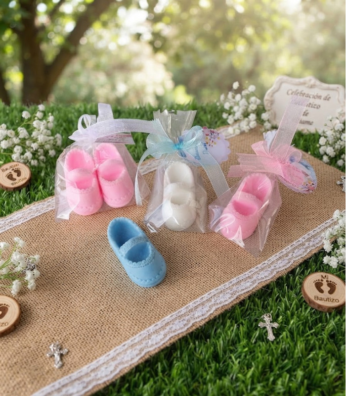 Zapatito Jabón de Bautizo y Baby Shower