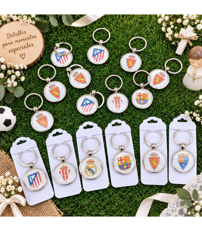 Llaveros de Fútbol Personalizados para Comunión, Boda y Eventos