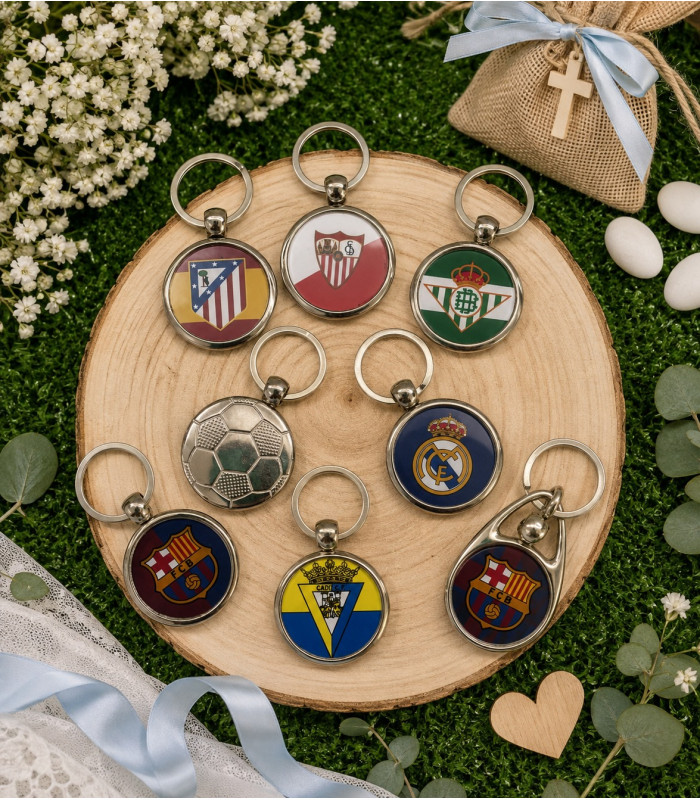 Llaveros de Fútbol Personalizados para Comunión, Boda y Eventos