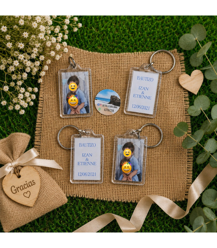 Llaveros de Metacrilato Personalizados con Foto para Eventos