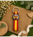 Llavero Bandera de España con Cinta Roja y Amarilla