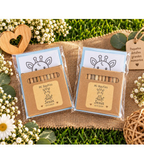 Cajita de Pinturas Personalizada con Láminas para Colorear