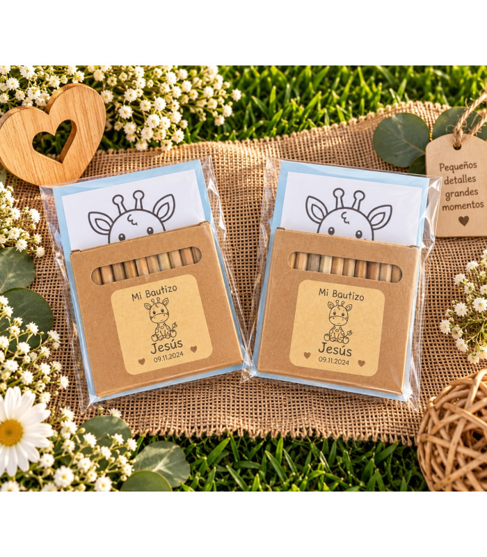 Cajita de Pinturas Personalizada con Láminas para Colorear