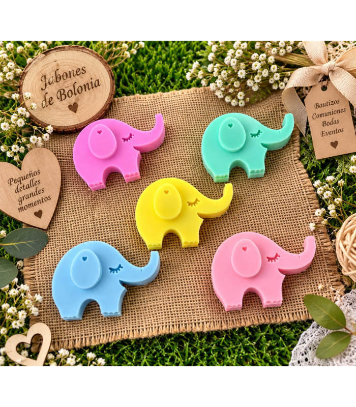 Elefante de Jabón Personalizado para Eventos