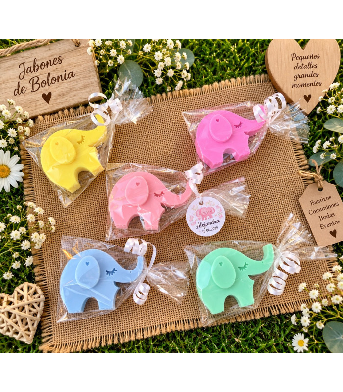 Elefante de Jabón Personalizado para Eventos