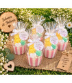 Cupcake de Oso con Inicial de Jabón Personalizado para Eventos