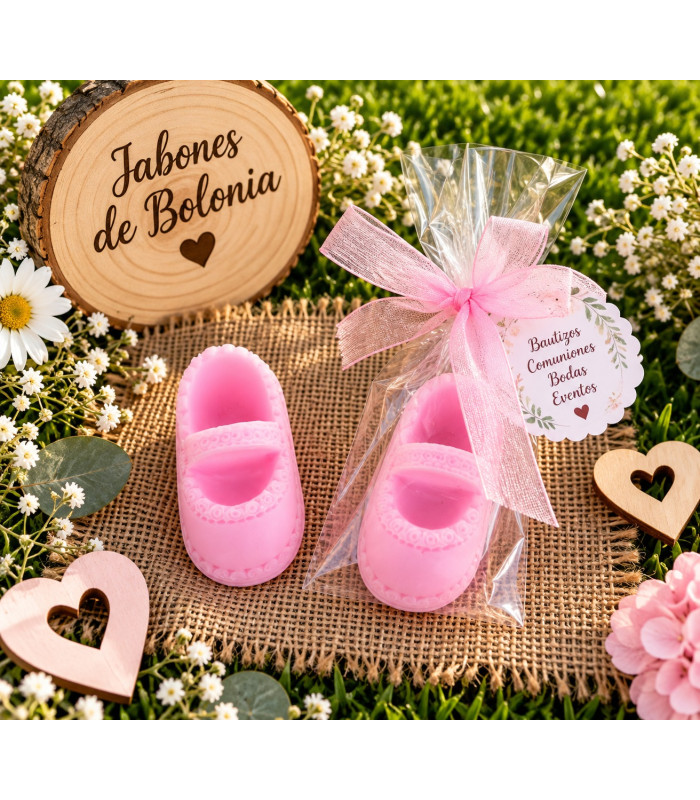 Zapatos de bebé de jabón – Detalles para bautizos, comuniones y eventos