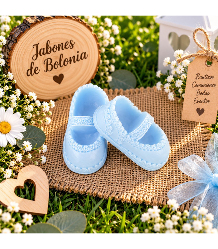 Zapatos de bebé de jabón – Detalles para bautizos, comuniones y eventos
