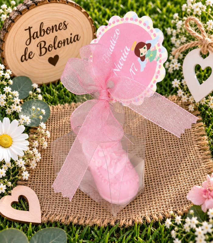1 Patuco de jabón para bautizos y eventos