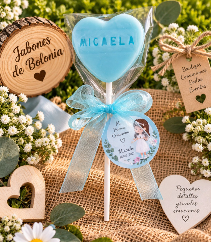 Corazón de Jabón Personalizado – Grabado o Sin Grabar para Eventos