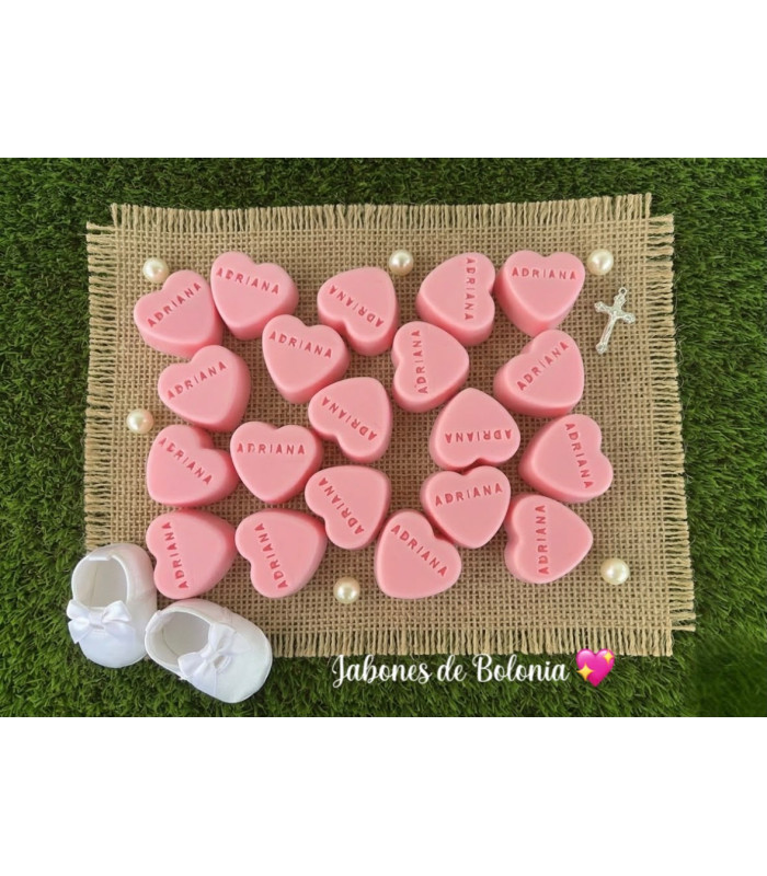 Corazón de Jabón Personalizado – Grabado o Sin Grabar para Eventos