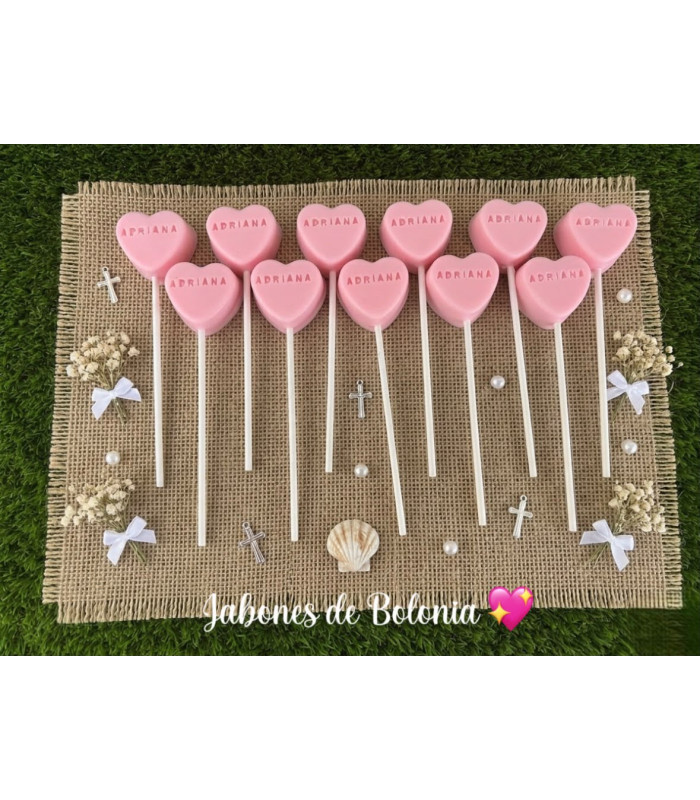 Corazón de Jabón Personalizado – Grabado o Sin Grabar para Eventos