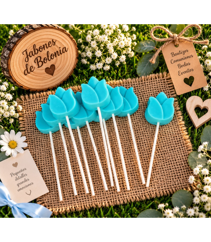Tulipán de Jabón Artesanal – Detalle Personalizado para Eventos