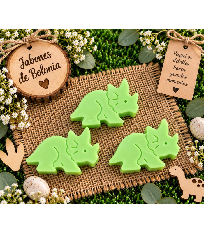 Dinosaurio de jabón personalizado para eventos