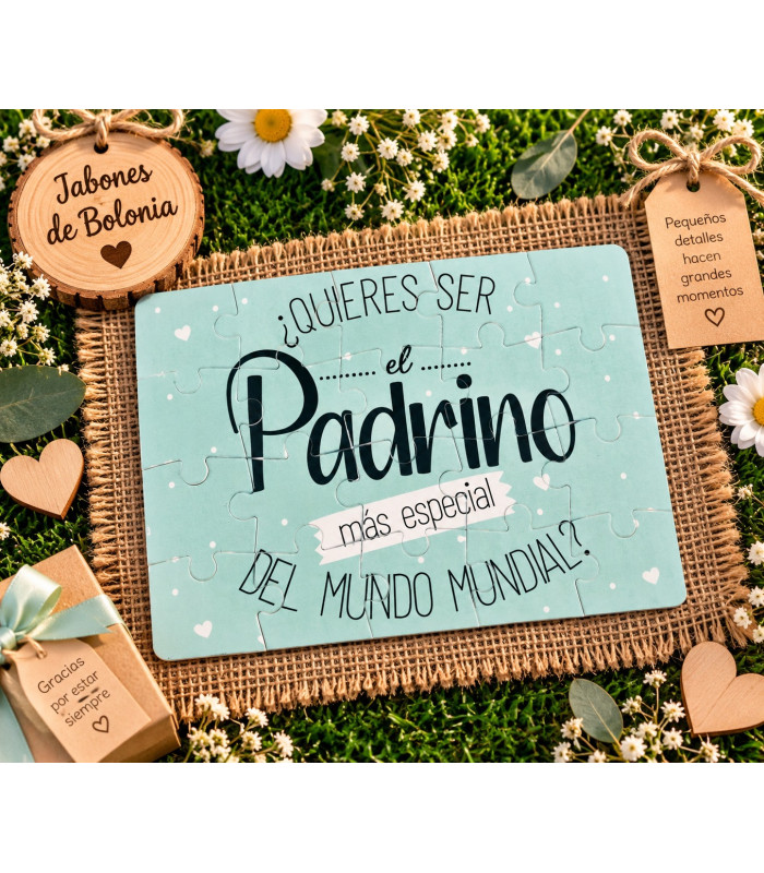 Puzle para Madrina o Padrino Personalizado – Una forma especial de hacer la gran pregunta