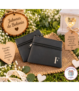 Monederos personalizados con inicial o sin inicial para eventos