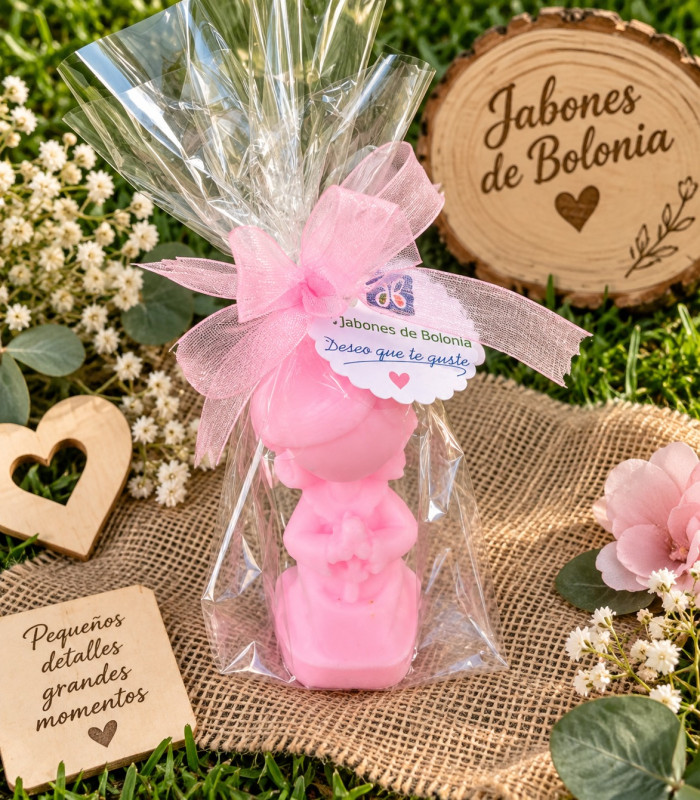 Muñequita de jabón para comunión – Detalle personalizado