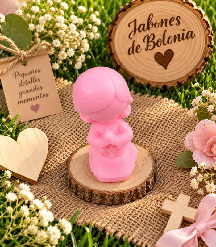 Muñequita de jabón para comunión – Detalle personalizado